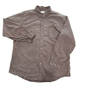 Carhartt men's 2XL Tall 100% cotton button down shirt (read description) 2009